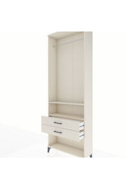 Arges Dolap 2 Raflı 2 Çekmeceli Tek Askılı 88x30x243 - S33M302V1A