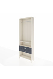 Arges Dolap 2 Raflı 2 Çekmeceli Tek Askılı 88x30x243 - S33M302V2A