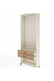 Arges Dolap 2 Raflı 2 Çekmeceli Tek Askılı 88x30x243 - S33M302V3A