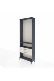 Arges Dolap 2 Raflı 2 Çekmeceli Tek Askılı 88x30x243 - S33M302V4A