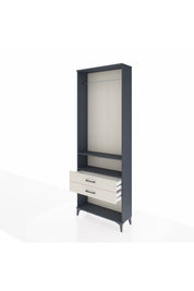 Arges Dolap 2 Raflı 2 Çekmeceli Tek Askılı 88x30x243 - S33M302V4A
