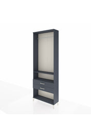 Arges Dolap 2 Raflı 2 Çekmeceli Tek Askılı 88x30x243 - S33M302V5A
