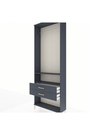 Arges Dolap 2 Raflı 2 Çekmeceli Tek Askılı 88x30x243 - S33M302V5A