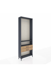 Arges Dolap 2 Raflı 2 Çekmeceli Tek Askılı 88x30x243 - S33M302V6A