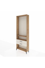 Arges Dolap 2 Raflı 2 Çekmeceli Tek Askılı 88x30x243 - S33M302V7A