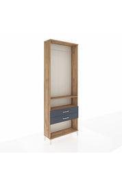 Arges Dolap 2 Raflı 2 Çekmeceli Tek Askılı 88x30x243 - S33M302V8A