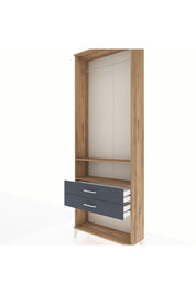 Arges Dolap 2 Raflı 2 Çekmeceli Tek Askılı 88x30x243 - S33M302V8A
