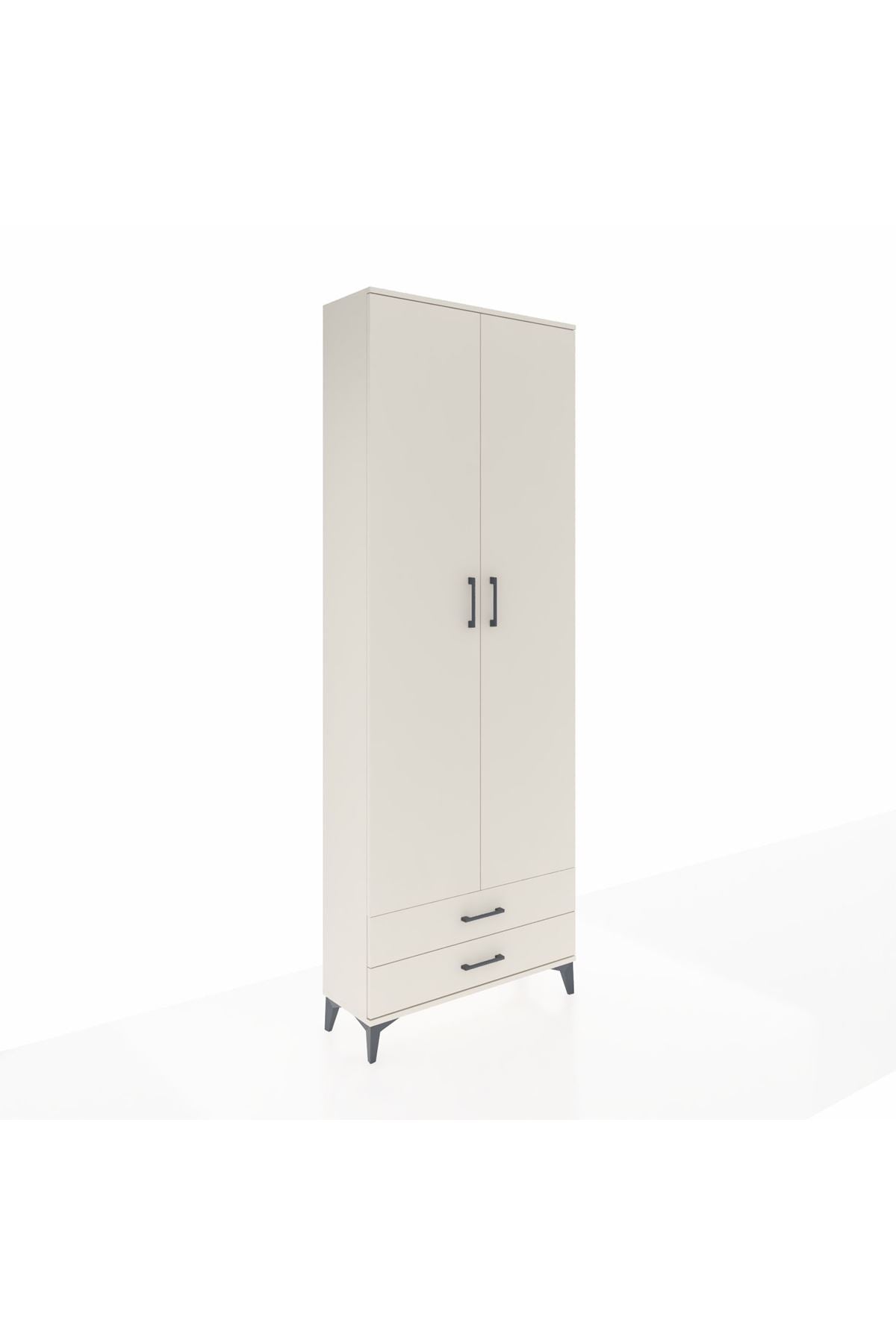 Arges Dolap 2 Raflı 2 Çekmeceli Tek Askılı 88x30x243 - S33M303V1A