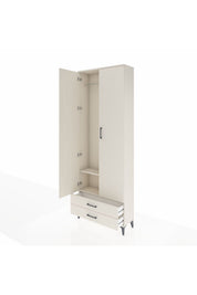 Arges Dolap 2 Raflı 2 Çekmeceli Tek Askılı 88x30x243 - S33M303V1A
