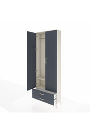 Arges Dolap 2 Raflı 2 Çekmeceli Tek Askılı 88x30x243 - S33M303V2A