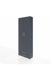 Arges Dolap 2 Raflı 2 Çekmeceli Tek Askılı 88x30x243 - S33M303V5A