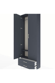 Arges Dolap 2 Raflı 2 Çekmeceli Tek Askılı 88x30x243 - S33M303V5A