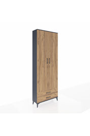 Arges Dolap 2 Raflı 2 Çekmeceli Tek Askılı 88x30x243 - S33M303V6A