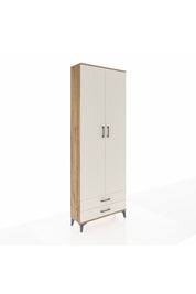 Arges Dolap 2 Raflı 2 Çekmeceli Tek Askılı 88x30x243 - S33M303V7A