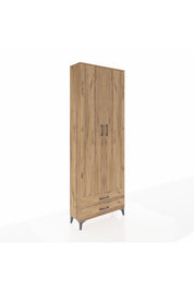 Arges Dolap 2 Raflı 2 Çekmeceli Tek Askılı 88x30x243 - S33M303V9A