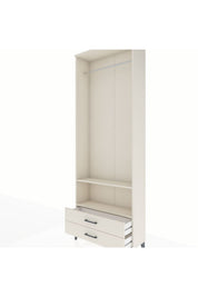 Arges Dolap 2 Raflı 2 Çekmeceli Tek Askılı 88x30x243 - S33M304V1A