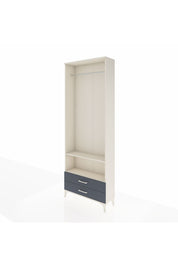 Arges Dolap 2 Raflı 2 Çekmeceli Tek Askılı 88x30x243 - S33M304V2A