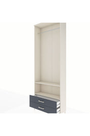 Arges Dolap 2 Raflı 2 Çekmeceli Tek Askılı 88x30x243 - S33M304V2A