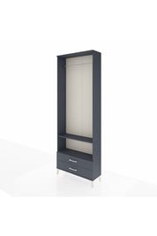 Arges Dolap 2 Raflı 2 Çekmeceli Tek Askılı 88x30x243 - S33M304V5A