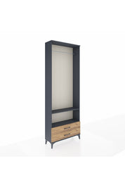 Arges Dolap 2 Raflı 2 Çekmeceli Tek Askılı 88x30x243 - S33M304V6A