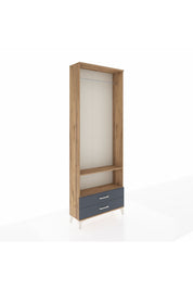 Arges Dolap 2 Raflı 2 Çekmeceli Tek Askılı 88x30x243 - S33M304V8A