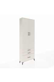 Arges Dolap Tek Raflı 3 Çekmeceli Tek Askılı 88x30x243 - S33M305V1A