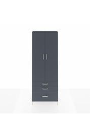 Arges Dolap Tek Raflı 3 Çekmeceli Tek Askılı 88x30x243 - S33M305V5A