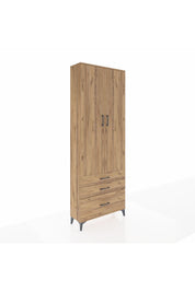 Arges Dolap Tek Raflı 3 Çekmeceli Tek Askılı 88x30x243 - S33M305V9A