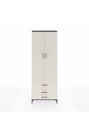 Arges Dolap Tek Raflı 3 Çekmeceli Tek Askılı 88x30x243 - S33M307V4A