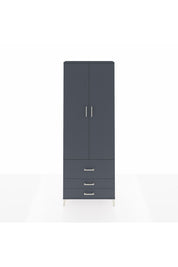 Arges Dolap Tek Raflı 3 Çekmeceli Tek Askılı 88x30x243 - S33M307V5A