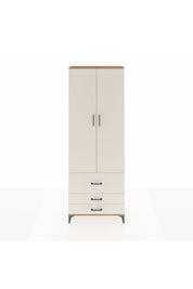 Arges Dolap Tek Raflı 3 Çekmeceli Tek Askılı 88x30x243 - S33M307V7A