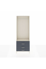 Arges Dolap Tek Raflı 3 Çekmeceli Tek Askılı 88x30x243 - S33M308V2A