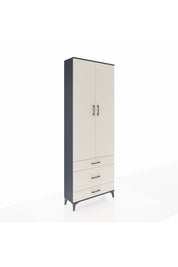 Arges Dolap Tek Raflı 3 Çekmeceli Tek Askılı 88x30x243 - S33M309V4A