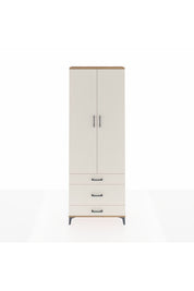 Arges Dolap Tek Raflı 3 Çekmeceli Tek Askılı 88x30x243 - S33M309V7A