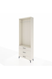 Arges Dolap Tek Raflı 3 Çekmeceli Tek Askılı 88x30x243 - S33M310V1A