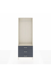 Arges Dolap Tek Raflı 3 Çekmeceli Tek Askılı 88x30x243 - S33M310V2A
