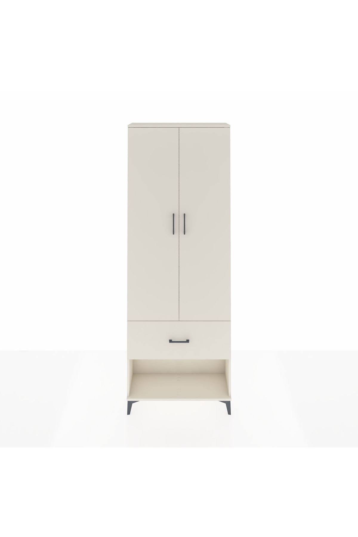 Arges Dolap Tek Raflı Tek Çekmeceli Tek Askılı 88x30x243 - S33M311V1A