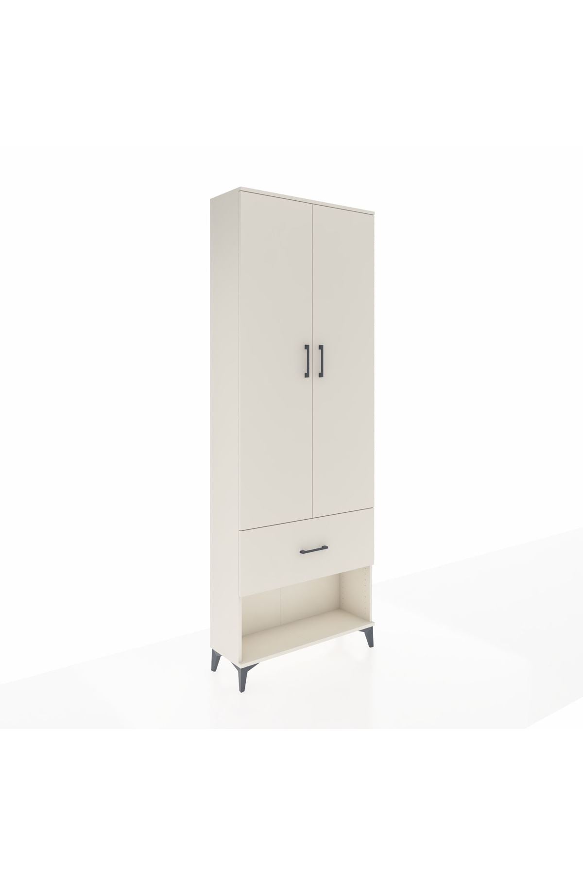 Arges Dolap Tek Raflı Tek Çekmeceli Tek Askılı 88x30x243 - S33M311V1A