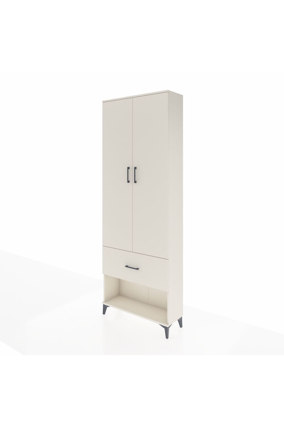 Arges Dolap Tek Raflı Tek Çekmeceli Tek Askılı 88x30x243 - S33M311V1A