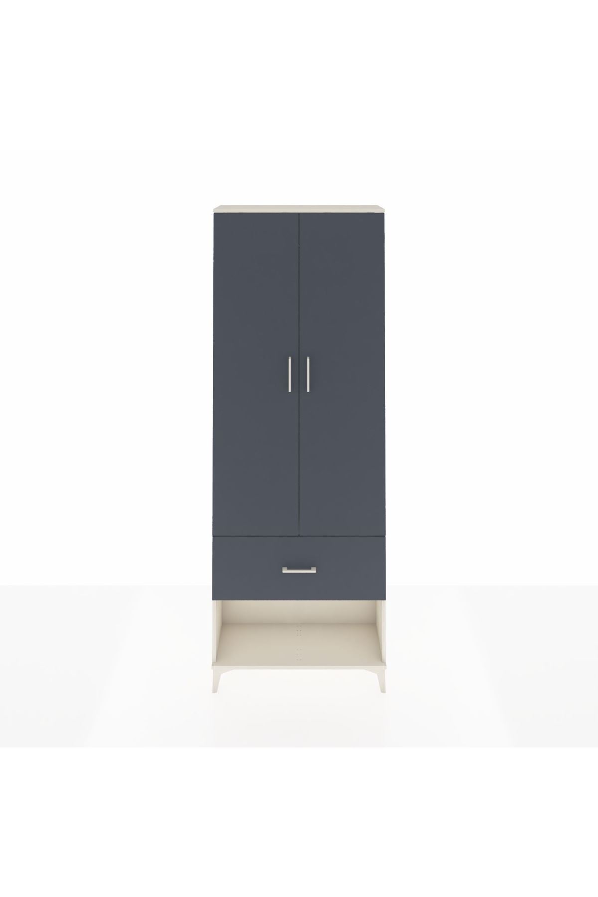 Arges Dolap Tek Raflı Tek Çekmeceli Tek Askılı 88x30x243 - S33M311V2A