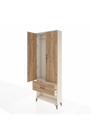 Arges Dolap Tek Raflı Tek Çekmeceli Tek Askılı 88x30x243 - S33M311V3A
