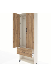 Arges Dolap Tek Raflı Tek Çekmeceli Tek Askılı 88x30x243 - S33M311V3A