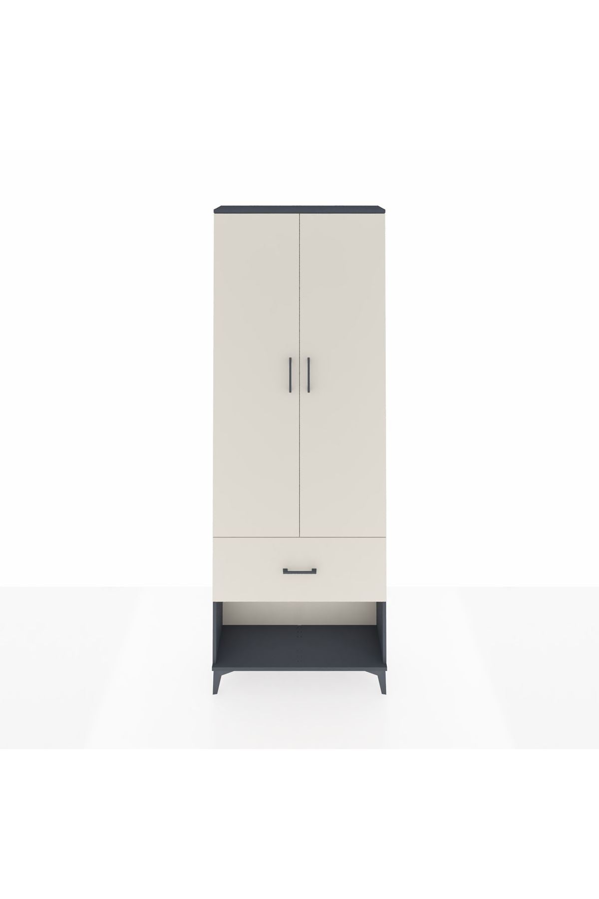 Arges Dolap Tek Raflı Tek Çekmeceli Tek Askılı 88x30x243 - S33M311V4A