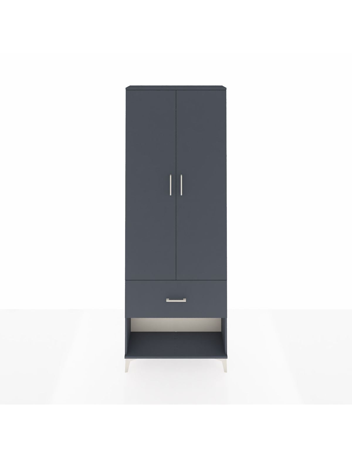 Arges Dolap Tek Raflı Tek Çekmeceli Tek Askılı 88x30x243 - S33M311V5A