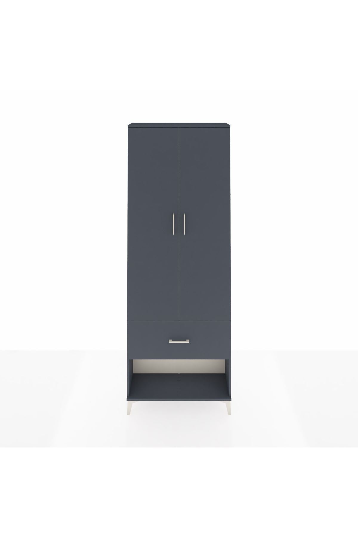Arges Dolap Tek Raflı Tek Çekmeceli Tek Askılı 88x30x243 - S33M311V5A