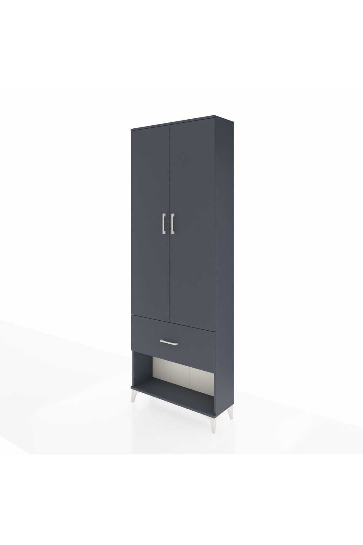 Arges Dolap Tek Raflı Tek Çekmeceli Tek Askılı 88x30x243 - S33M311V5A