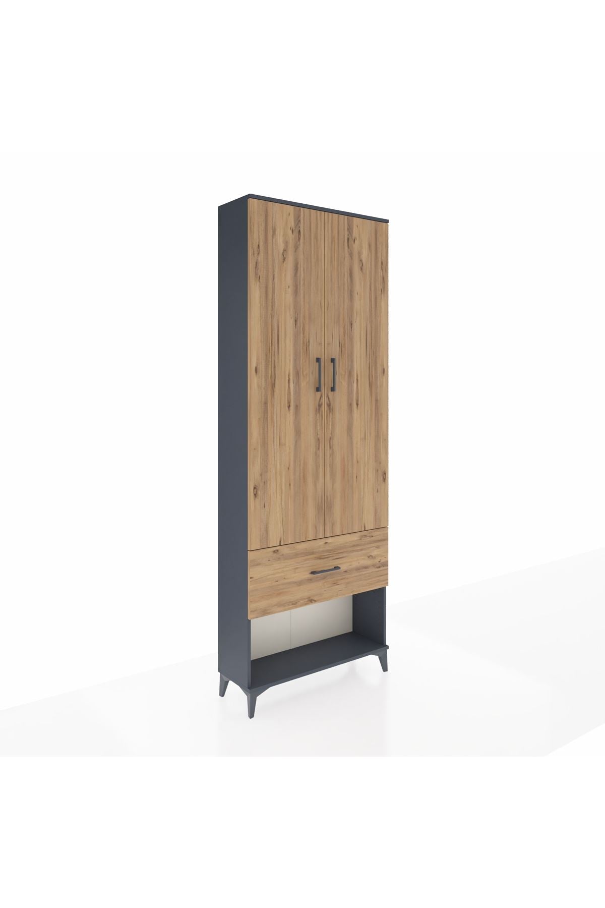 Arges Dolap Tek Raflı Tek Çekmeceli Tek Askılı 88x30x243 - S33M311V6A