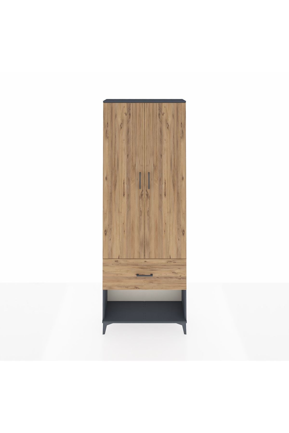 Arges Dolap Tek Raflı Tek Çekmeceli Tek Askılı 88x30x243 - S33M311V6A