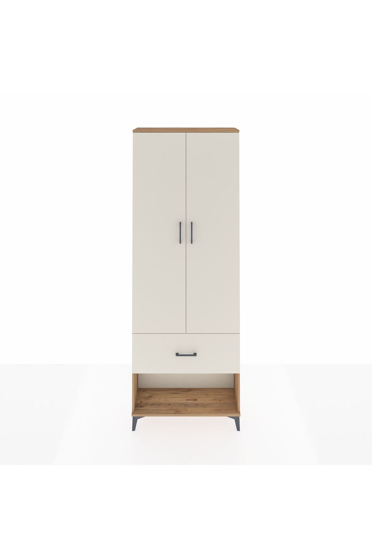 Arges Dolap Tek Raflı Tek Çekmeceli Tek Askılı 88x30x243 - S33M311V7A