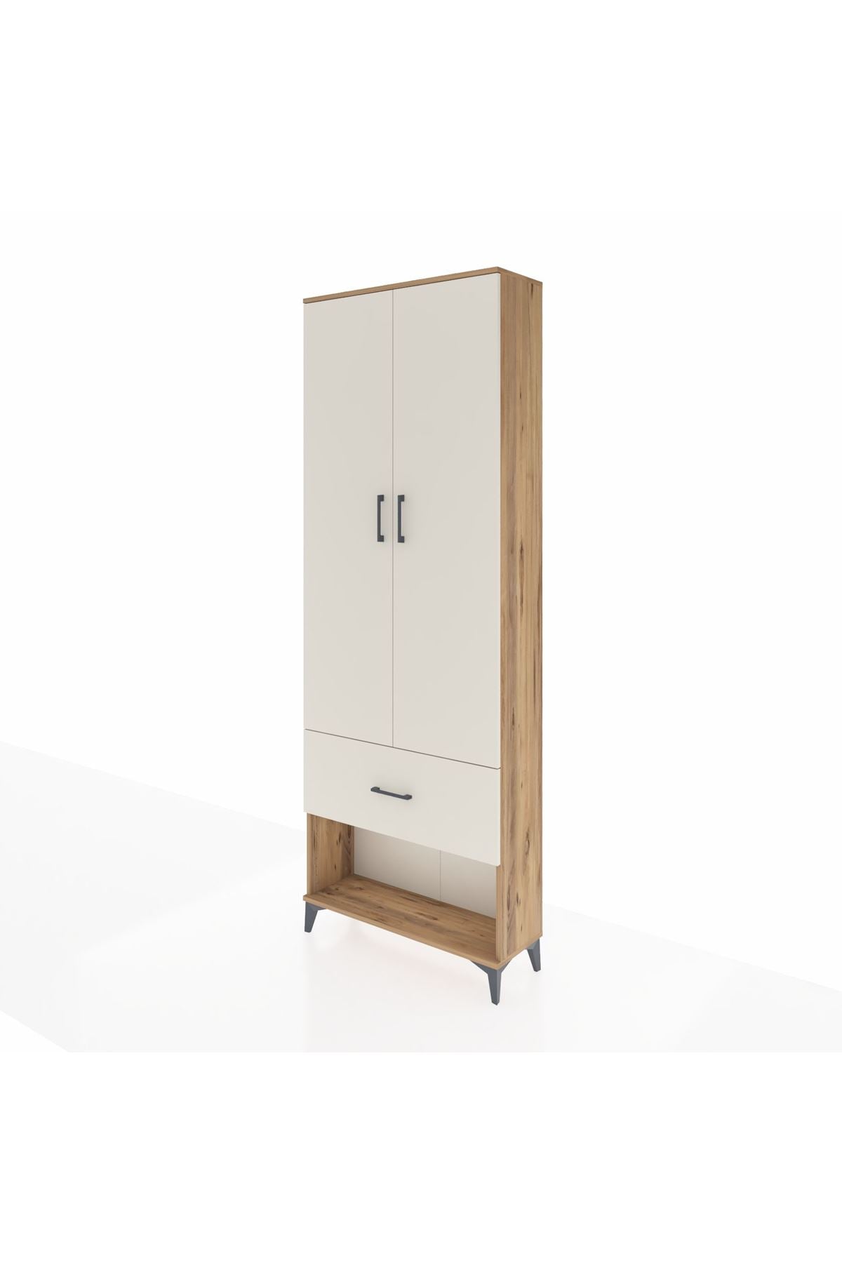 Arges Dolap Tek Raflı Tek Çekmeceli Tek Askılı 88x30x243 - S33M311V7A